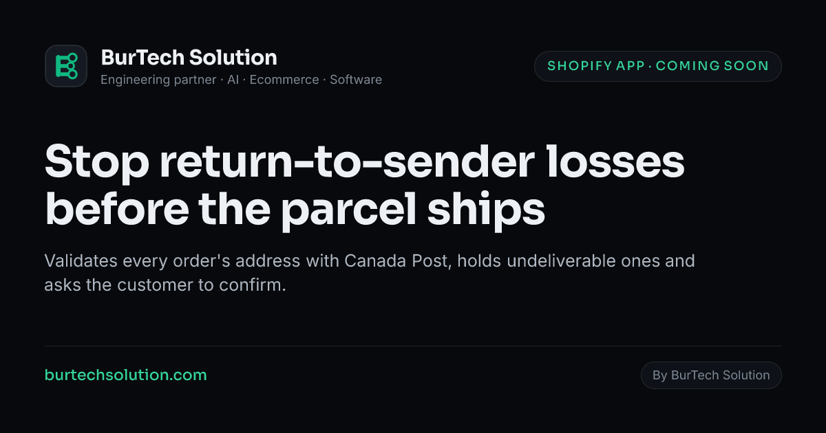 Address Guard — Stop return-to-sender losses before the parcel ships